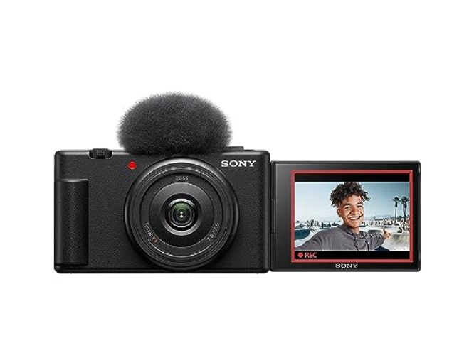 Sony ZV-1F Vlog Camera for Content Creators and Vloggers Black - Black - Camera Only