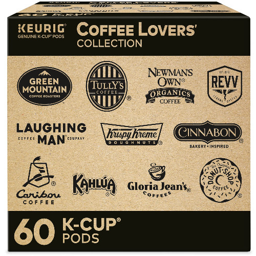 Keurig Coffee Lovers Collection Variety Pack, Single-Serve Coffee K-Cup Pods Sampler, 60 Count - Coffee Lovers' 60 Count (Pack of 1)
