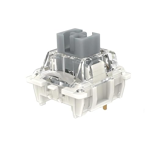 Gateron G Silver Pro 3.0 Switches Pre-lubed 3pin RGB SMD Linear Dust-Proof Single Spring Switch for Gaming Mechanical Keyboard (72Pcs, Pro Silver 3.0) - 72 PCS - Pro Silver 3.0