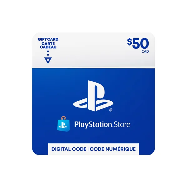 $50 PlayStation Store Gift Card - CANADA [Digital Code] - PlayStation Store Gift Card 50 CAD