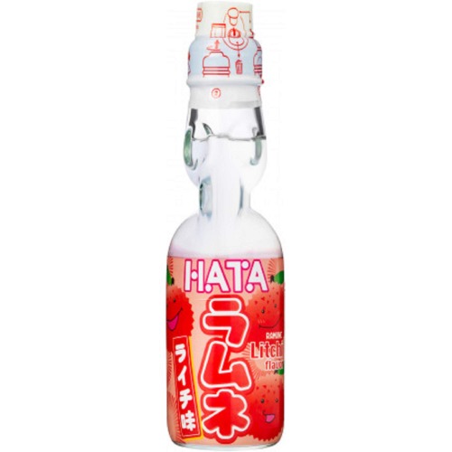 Hata Lychee Ramune Drink, 200 ml, Lychee