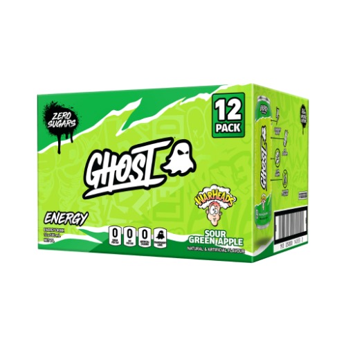 GHOST - ENERGY | Box of 12 / Sour Green Apple