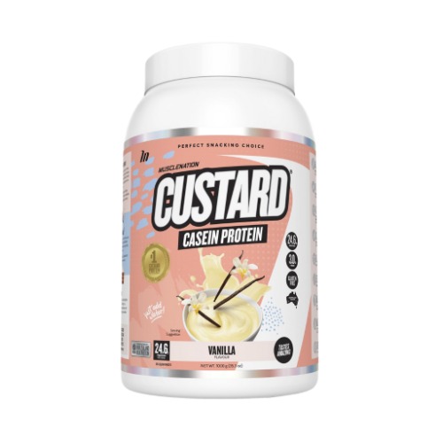Muscle Nation Casein Custard | 25 Serves (1kg) / Vanilla