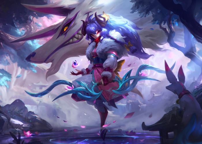'Spirit Blossom Kindred' Poster, picture, metal print, paint by League of Legends | Displate