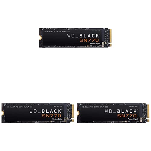WD_BLACK 2TB SN770 NVMe Internal Gaming SSD Solid State Drive & 500GB SN770 NVMe Internal Gaming SSD Solid State Drive & 1TB SN770 NVMe Internal Gaming SSD Solid State Drive
