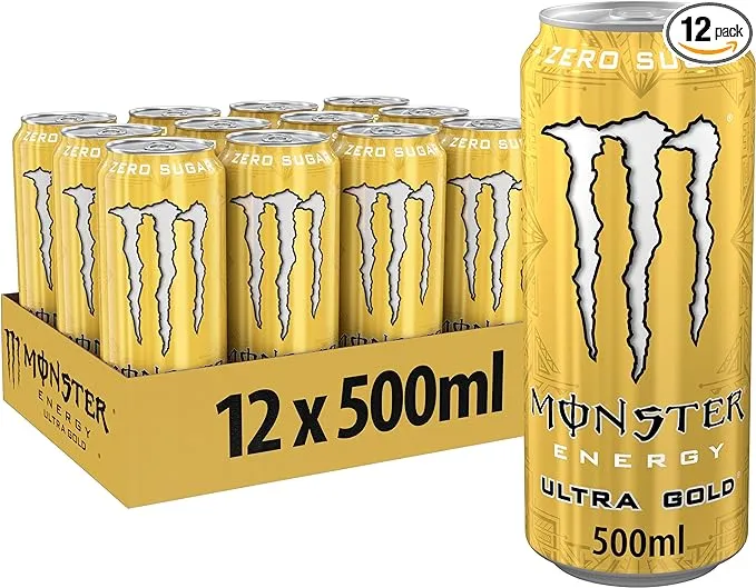 Monster Energy Ultra Gold  (12 x 500 ml)