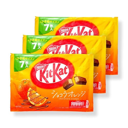 Japanese Kit Kat: Chocolate & Ehime Iyokan Orange Flavor, 7 pcs. (3-pack)