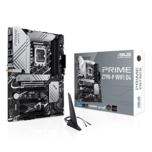 ASUS Prime Z790-P WiFi D4 LGA 1700(Intel 14th,12th&13th Gen) ATX motherboard (PCIe 5.0,DDR4,14+1DrMOS,3x M.2,WiFi 6, Bluetooth v5.2,2.5Gb LAN, front panel USB 3.2 Gen 2 USB Type-C, Thunderbolt 4/USB4)