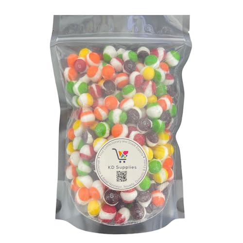 KD Supplies Freeze Dried Skittles Fruit Flavored Chewy Candy (10 oz) - Premium Freeze Dried Crunchy Candy For An Enhanced Flavor (Original Rainbow) - Original Rainbow