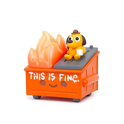 100% Soft This is Fine Dumpster Fire Vinyl Figure - 