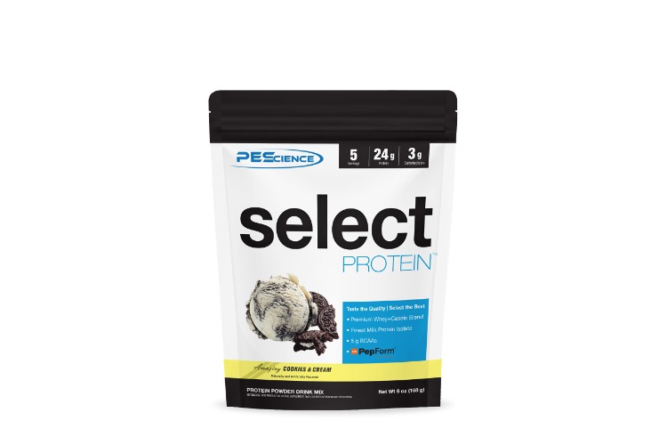 PEScience Select Low Carb Protein Powder, Cookies and Cream, 5 Serving, Keto Friendly and Gluten Free - Cookies & Cream 5 Servings (Pack of 1)
