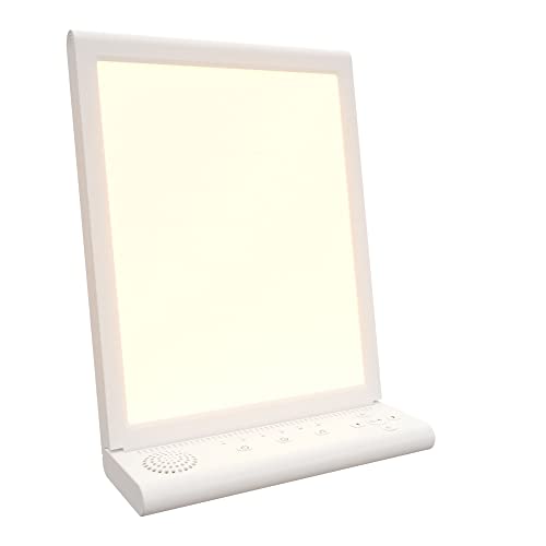 sophovival Ultra Large UV Free LED Light Therapy lamp, White Noise, Happy Sun Sunlight lamp10000 lux Light, Freely Adjustable Brightness, Color Temperature and 6-Gear Timing