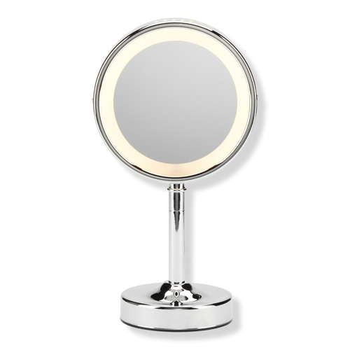 Reflections Double-Sided Lighted Round Mirror