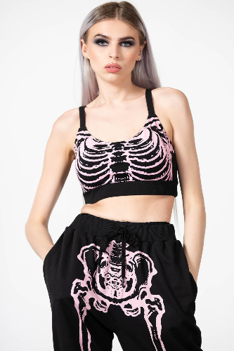 In Pieces Bralet | M / Black / 95%POLYESTER 5%ELASTANE