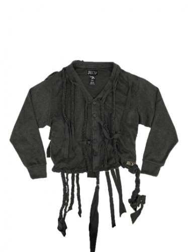 [ASSEMBLESTATION] Winter 23 TWIST CARDIGAN ( CHARCOAL ) | CHARCOAL / ONE SIZE