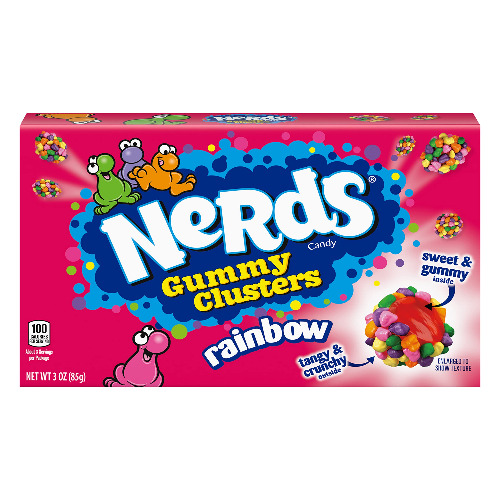 Nerds Gummy Clusters Chewy Candy Share Pouch Bag 85g X 12 Pack
