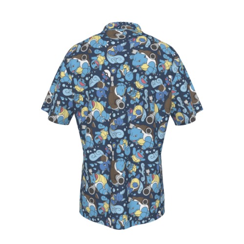 Blastoise (Dark Blue) Button Shirt | XL