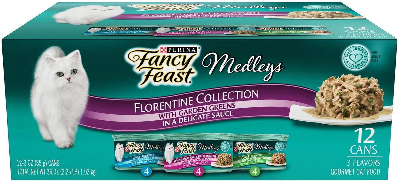 Fancy Feast Medleys Florentine Collection Pack Canned Cat Food
