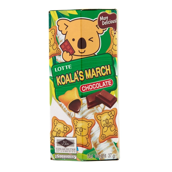 Lotte Koala's March Chocolate Filled Cookies, 37 g