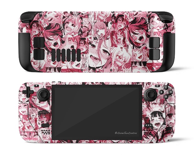 Ahegao Manga Pink Steam Deck Skin | Vinyl only