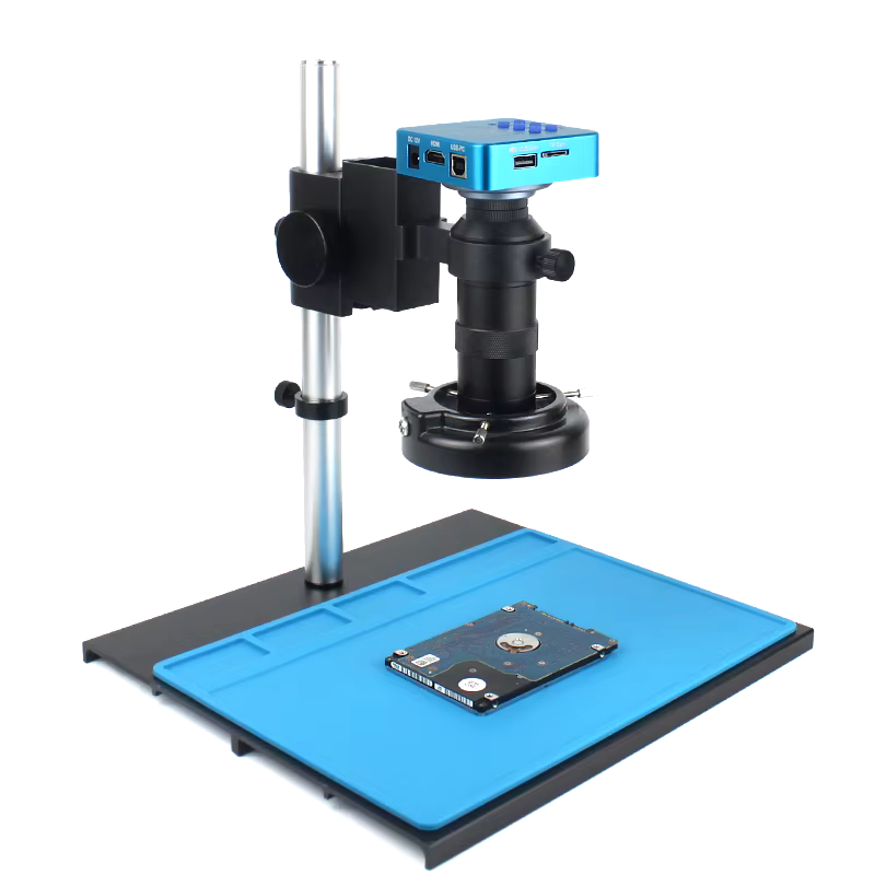 4K 48MP HDMI USB Electronic Digital Video Microscope Camera 130X Zoom C Mount Lens USB LED Light For Lab PCB Phone Repair Tools - AliExpress 1420