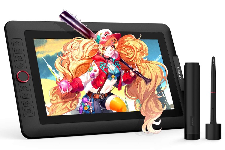 XPPen Artist13.3 Pro 13.3 Inch IPS Drawing Monitor Pen Display Full-Laminated Graphics Drawing Monitor with Tilt Function and 8 Shortcut Keys (8192 Levels Pen Pressure, 123% sRGB) - 13.3 Inch Standard W/ Keys