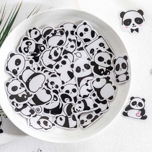 45PCS Panda Stickers for Creative Crafts