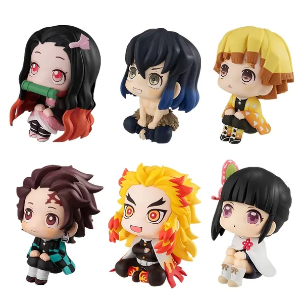 Set of 6 Figures, Tanjiro Nezuko Kyoujurou Anime Stuff Figures Toys, Fan Collections for Kids, Children, Christmas - 