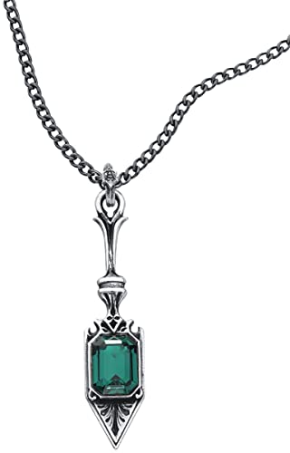 Alchemy Gothic Sucre Vert Absinthe Spoon Women's Necklace Silver Gothic - Green