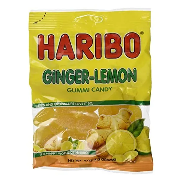 
                            Haribo Ginger-lemon Gummi Candy 4 Oz each (pack of 3)
                        