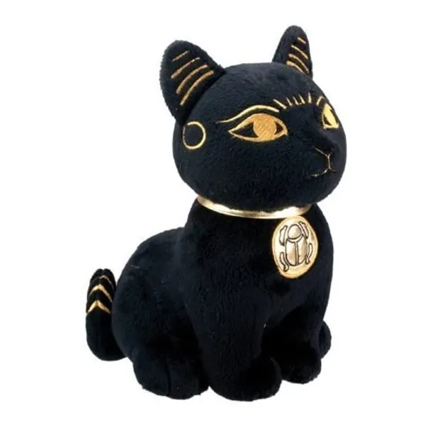 
                            SUMMIT COLLECTION Black and Gold Ancient Egyptian Bastet Cat Kitty Plush Doll
                        