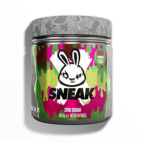 SNEAK | Neon Punch | In-Game Focus Boost Energy Drink, Zero Sugar, Low-Calorie, Vegan | 40 Servings - Neon Punch
