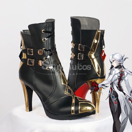 Game Genshin Impact Cosplay The Knave Arlecchino Cosplay Shoes - 38