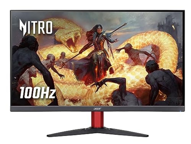 Acer Nitro KG242YEbiif 24-inch Gaming Monitor - IPS Panel, 1920 x 1080, 4ms, 100Hz, FreeSync, HDMI, VGA - IPS, 100Hz - 24-inch