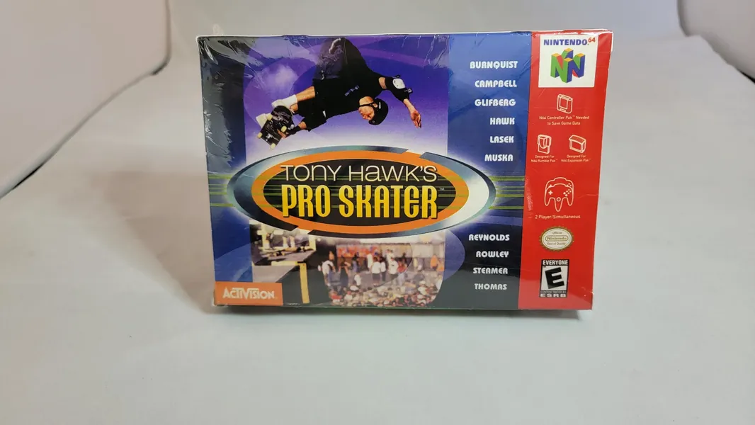 Tony Hawk&#39;s Pro Skater | NTSC | Nintendo 64 | N64 | En | Reproduction Box and Inner Tray
