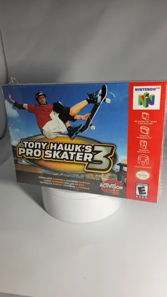 Tony Hawk&#39;s Pro Skater 3 | NTSC | Nintendo 64 | N64 | En | Reproduction Box and Inner Tray