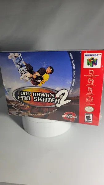 Tony Hawk&#39;s Pro Skater 2 | NTSC | Nintendo 64 | N64 | En | Reproduction Box and Inner Tray