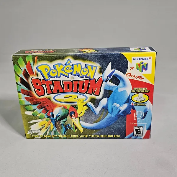 Pokemon Stadium 2 | NTSC | Nintendo 64 | N64 | En | Reproduction Box and Inner Tray