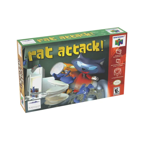 Rat Attack! | NTSC | Nintendo 64 | N64 | En | Reproduction Box and Inner Tray