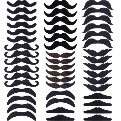 Throne Takemetochurch Hestya 48 Pieces Fake Mustaches Self Adhesive Novelty Mustache