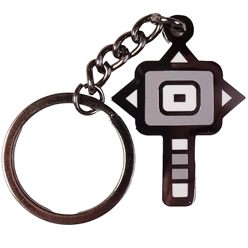 4th Wall Design GuildMark Keychain - Monster Hunter Keychain (Includes 1.5 inch Weapon Icon Keychains) - Hammer (Metal)