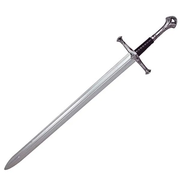 LOOYAR Middle Ages Medieval PU Foam Two Handed Sword Toy Great Sword Weapon Toy for Knight Soldier Warrior Costume Battle Play Halloween Cosplay LARP