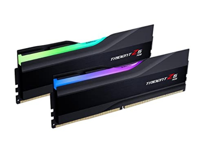 G.Skill Trident Z5 RGB Series (Intel XMP) 64GB (2 x 32GB) 288-Pin SDRAM DDR5 6400 CL32-39-39-102 1.40V Dual Channel Desktop Memory F5-6400J3239G32GX2-TZ5RK (Matte Black)
