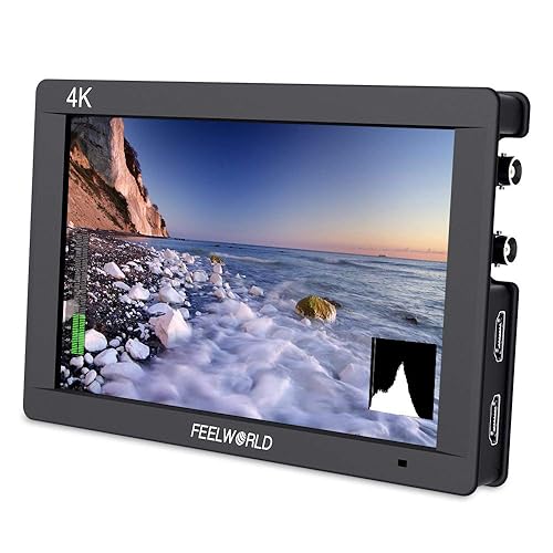 FEELWORLD FW703 7 Inch IPS 3G SDI 4K HDMI DSLR Monitor Full HD 1920x1200 On Camera Field Monitor with Histogram for Stabilizer Cameras Rig