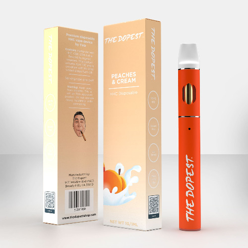 Peaches & Cream - Sativa HHC Vape Disposable | Default Title