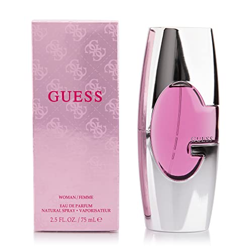 Guess Eau de Parfum Spray for Women, 2.5 Fluid Ounce - Amber, Musk, Cedar - 2.5 Fl Oz (Pack of 1)