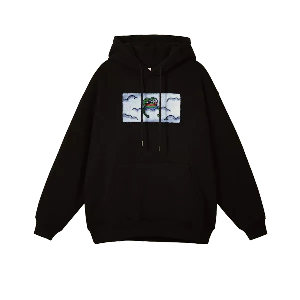 Embroidered Peepo Hoodie - Medium