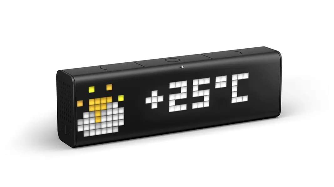 LaMetric Time Wi-Fi Clock for Smart Home, LM 37X8, Black