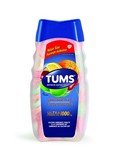 Tums Ultra Strength Antacid for Heartburn Relief, Assorted Fruit, 160 Count - 160 Count (Pack of 1)