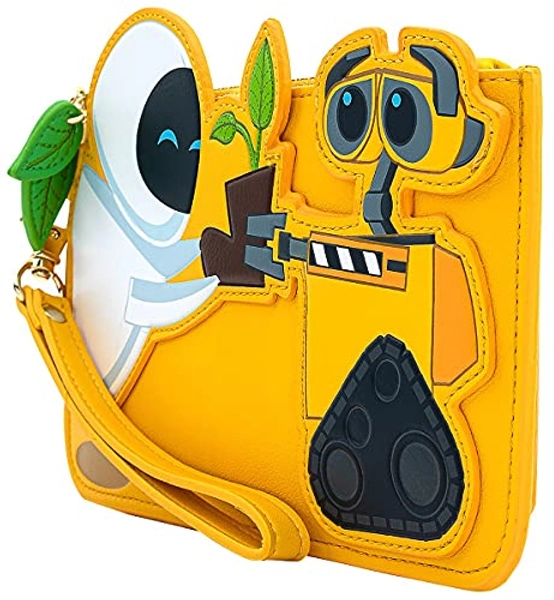 Loungefly Women's Pixar WALL-E Plant Boot Wallet (Standard, Yellow)